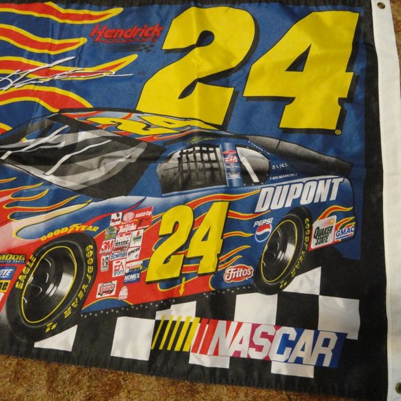 Jeff Gordon Hendrick motor sports 3'x5' flag~Colorful~NASCAR fa… - Picture 2 of 5